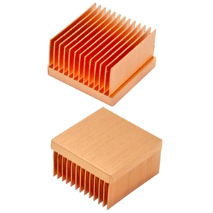 Skived Copper Pin Fin Solar Heat Sink with Fan Cooling