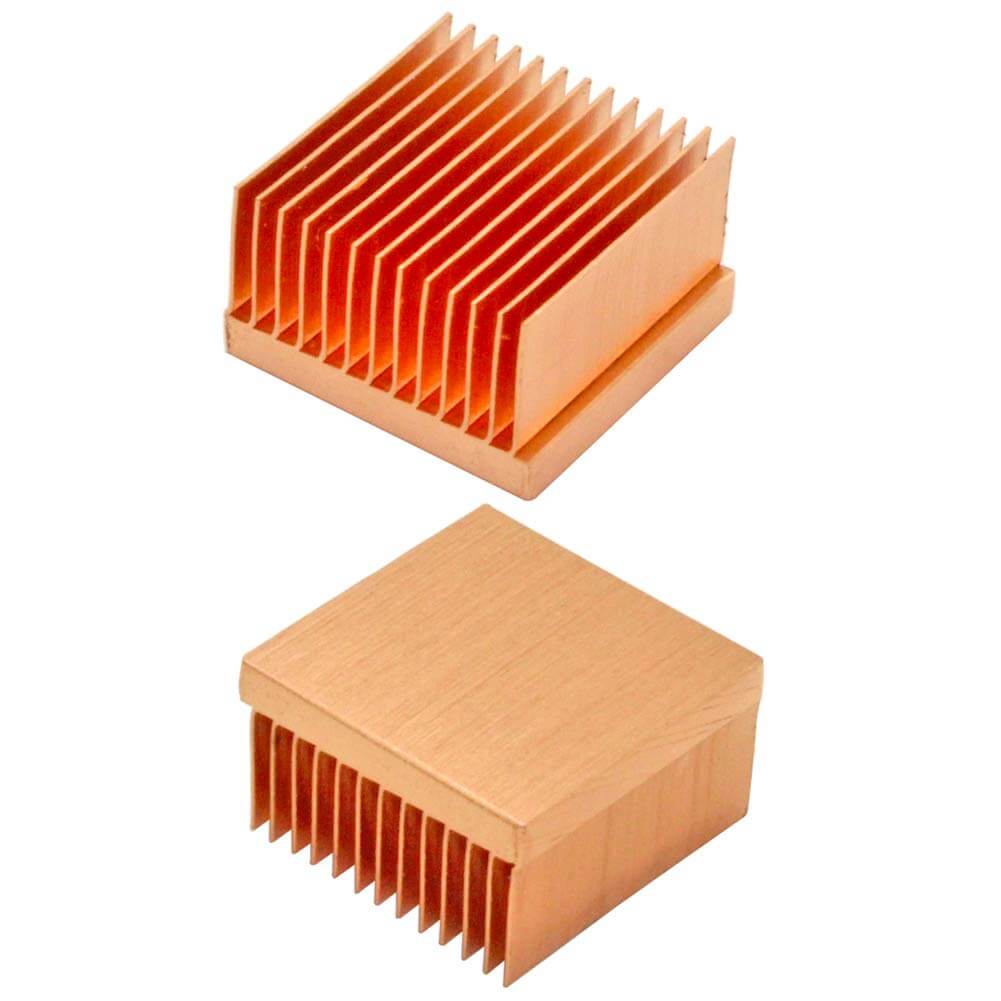 Skived Copper Pin Fin Solar Heat Sink with Fan