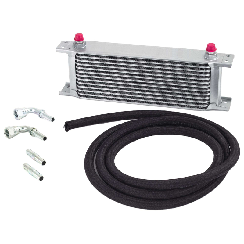 13 Row Rows AN10 Engine Transmission Oil Cooler Kit