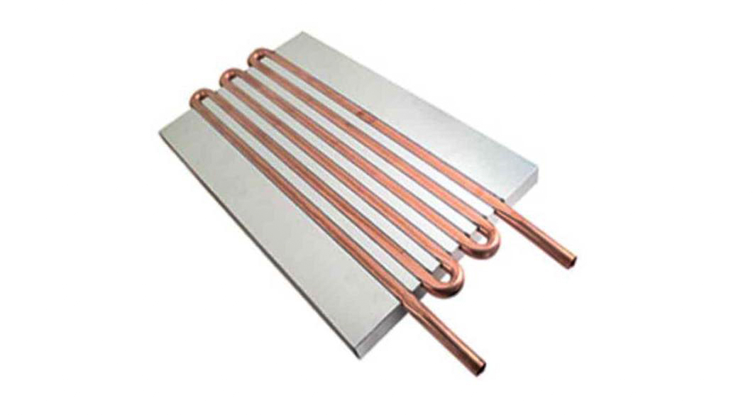 Copper tubed cold plate