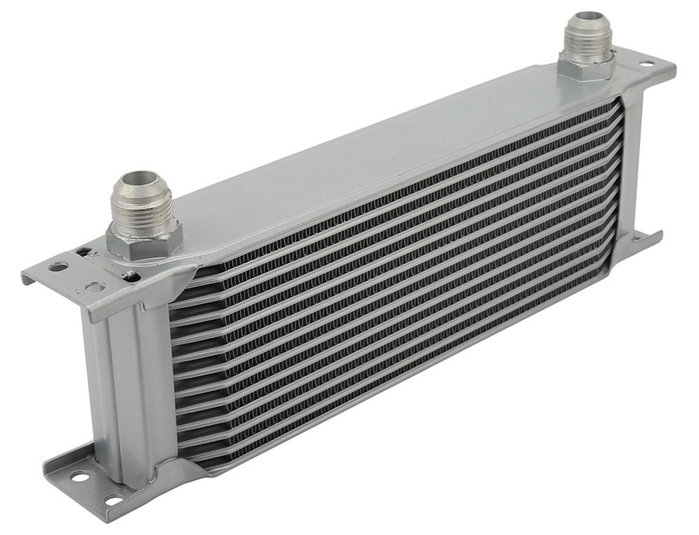 Auto engine oil cooler or transmission oil cooler