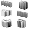 CNC Milling Aluminum LED Extruded Fin Heat Sink