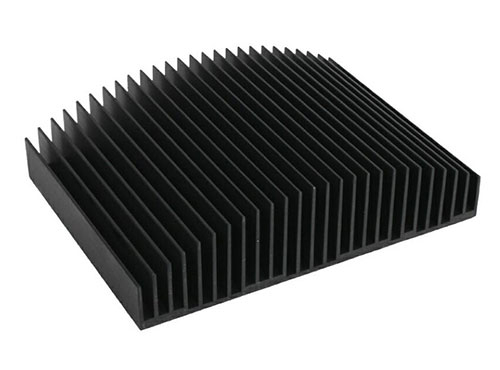 Aluminium Heat Exchanger Curved Extruded Heat Sink