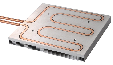 Igbt Cpu Cooling Aluminum Copper Pipe Water Cold Plate