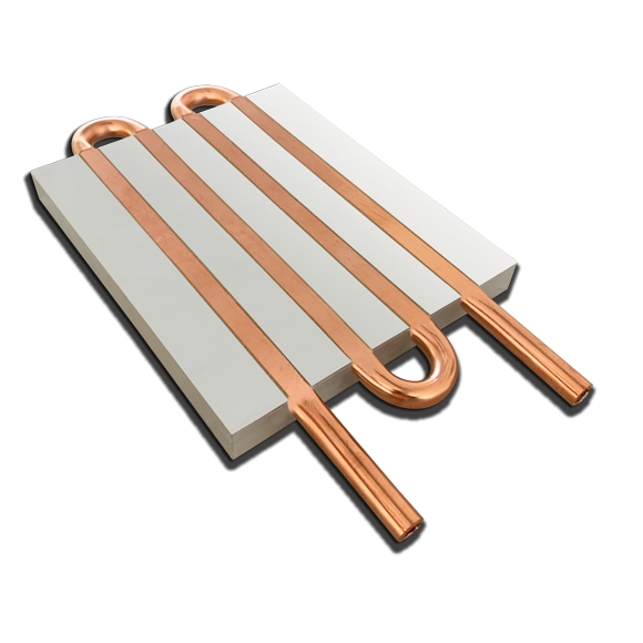 Aluminium Copper Tube Liquid Water Cold Plate