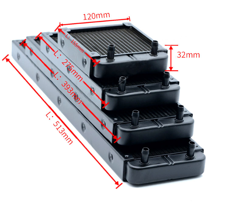 Custom Aluminum PC Computer Water Cooling Radiator