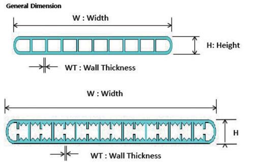 aluminum alloy flat tube microchannel heat exchanger